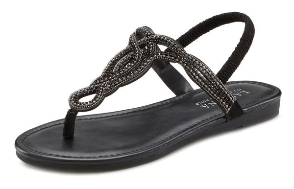 LASCANA LASCANA Sandale  crna