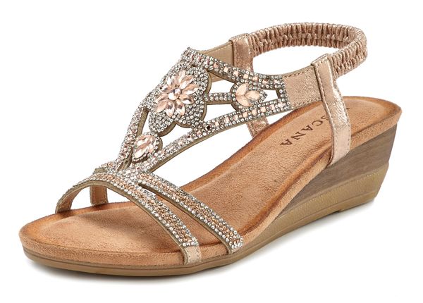 LASCANA LASCANA Sandale  roza / prozirna