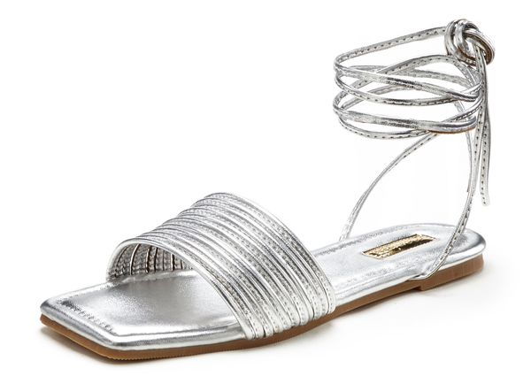 LASCANA LASCANA Sandale s remenčićima  srebro