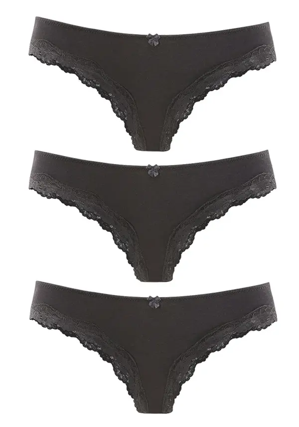 LASCANA LASCANA Slip  crna