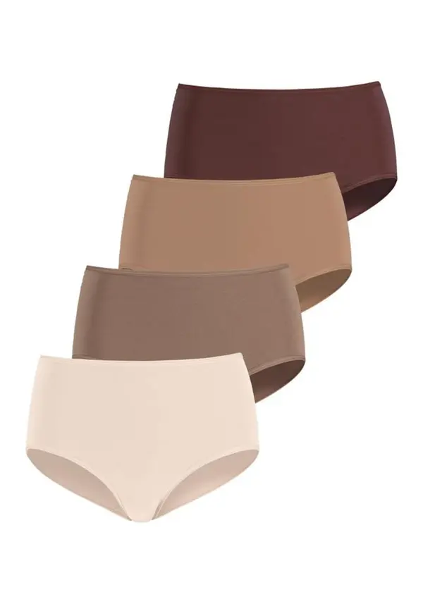 LASCANA LASCANA Slip  ecru/prljavo bijela / čokolada / brokat / svijetlosmeđa