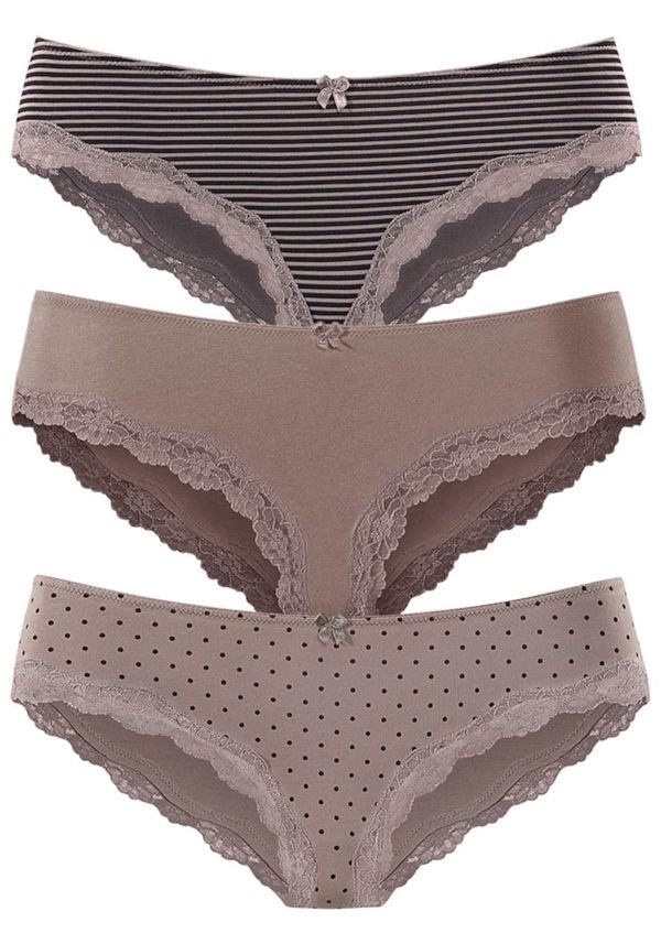 LASCANA LASCANA Slip  moka smeđa / svijetlosmeđa