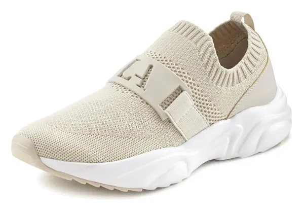 LASCANA LASCANA Slip On tenisice  bež