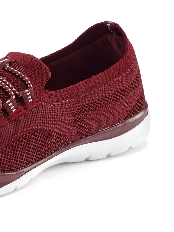 LASCANA LASCANA Slip On tenisice  bordo / bijela