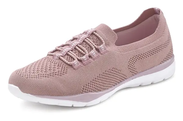 LASCANA LASCANA Slip On tenisice  prljavo roza / bijela