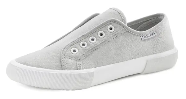 LASCANA LASCANA Slip On tenisice  svijetlosiva