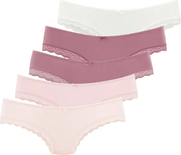 LASCANA LASCANA Slip  roza / magenta / rosé / bijela