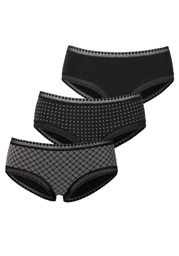 LASCANA LASCANA Slip  siva / crna