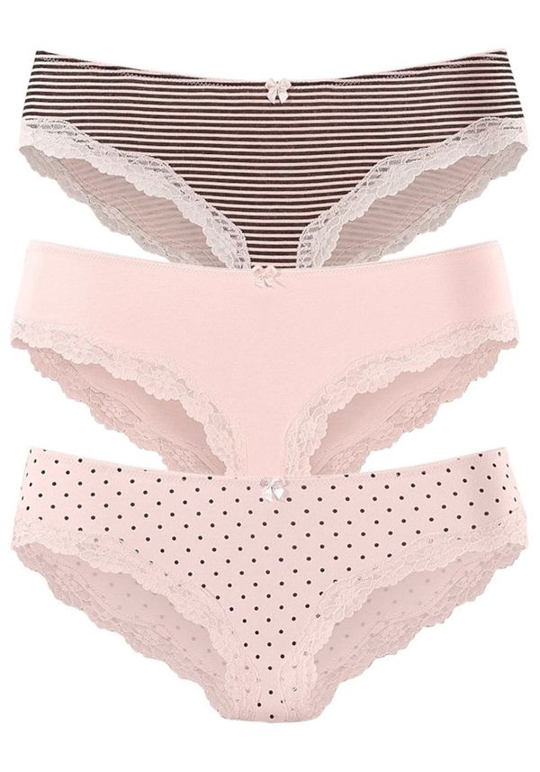 LASCANA LASCANA Slip  siva / roza