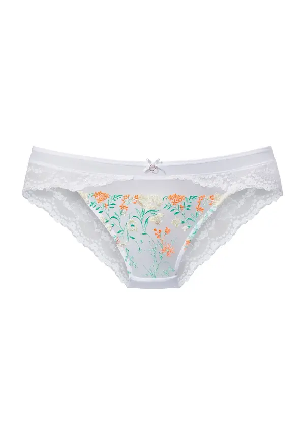 LASCANA LASCANA Slip  zelena / narančasta / bijela