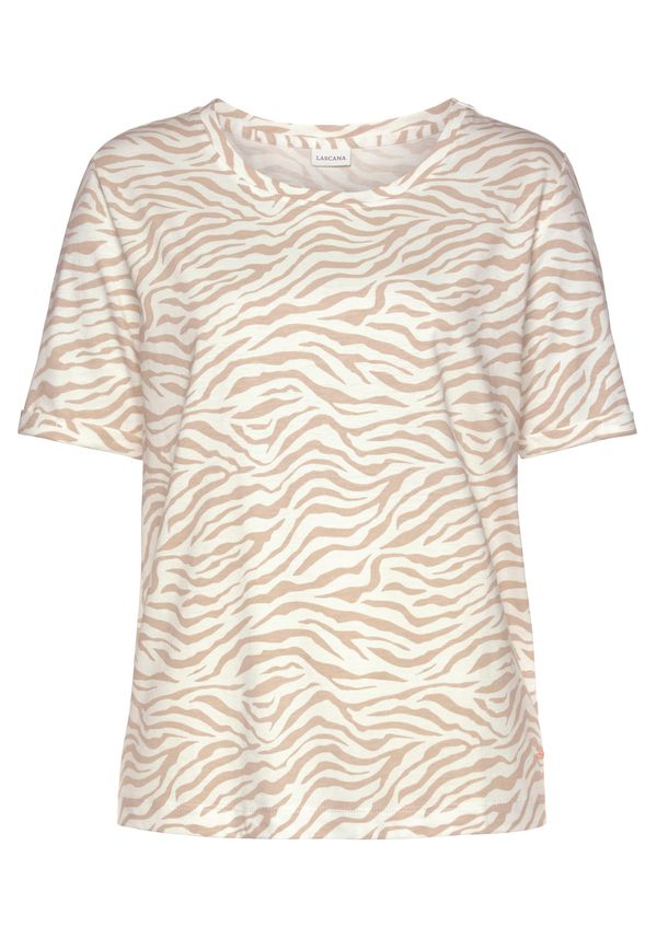 LASCANA LASCANA Spavaćica  boja pijeska / bijela