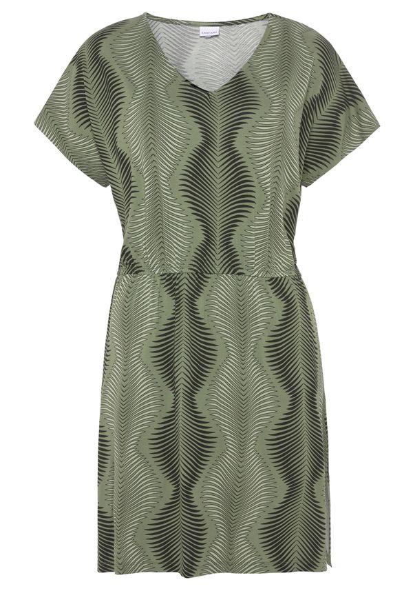 LASCANA LASCANA Spavaćica košulja  zelena / crna