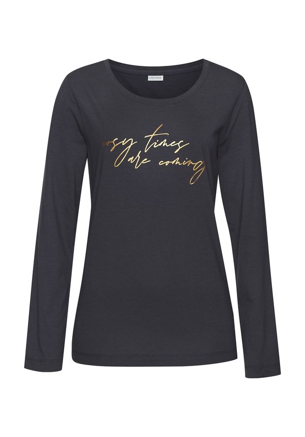 LASCANA LASCANA Spavaćica  zlatna / antracit siva