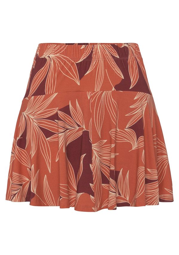 LASCANA LASCANA Suknja  bež / hrđavo crvena / burgund