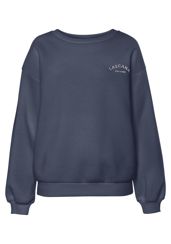 LASCANA LASCANA Sweater majica  bež / golublje plava
