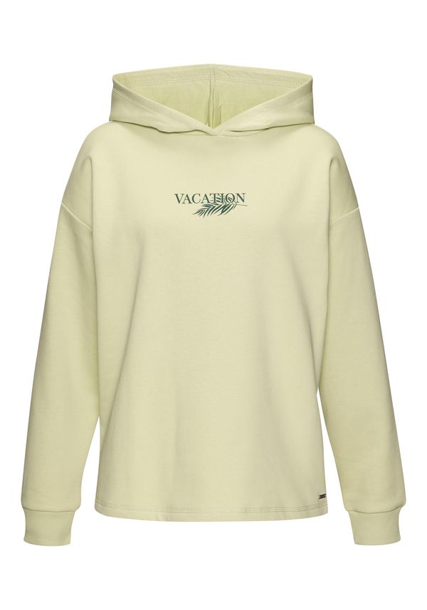 LASCANA LASCANA Sweater majica  kraljevski zelena / svijetla bež