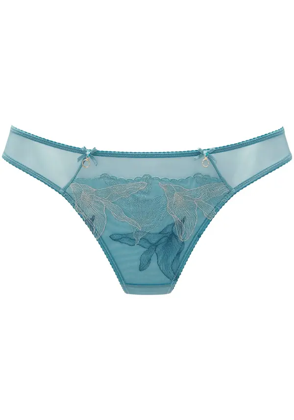 LASCANA LASCANA Tanga gaćice  bež / cijan plava