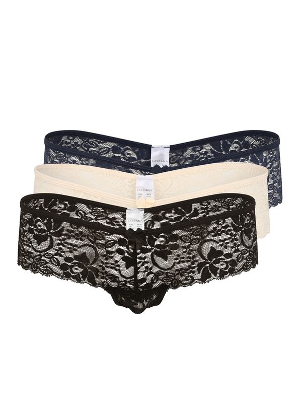 LASCANA LASCANA Tanga gaćice  bež / plava / crna