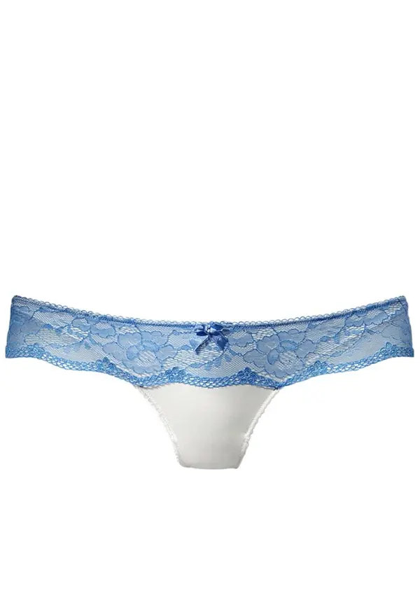 LASCANA LASCANA Tanga gaćice  boja pijeska / svijetloplava