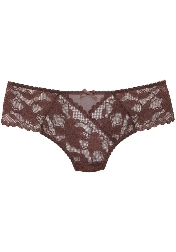 LASCANA LASCANA Tanga gaćice  tamno smeđa