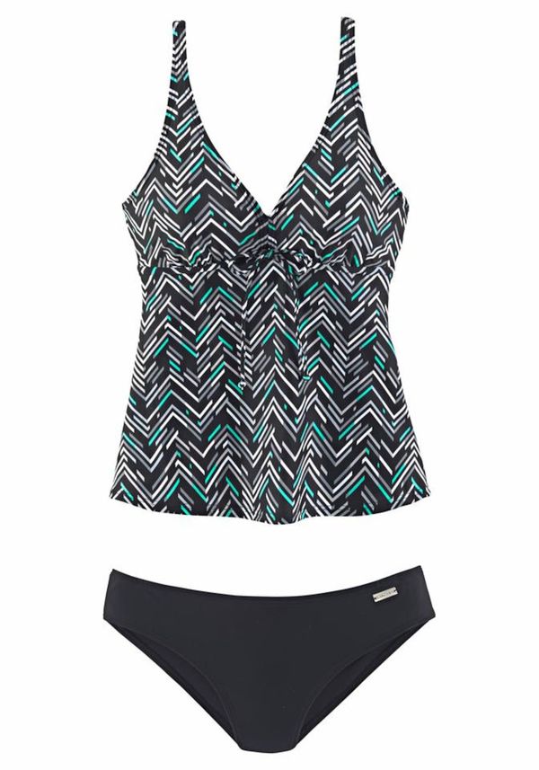 LASCANA LASCANA Tankini  crna / bijela