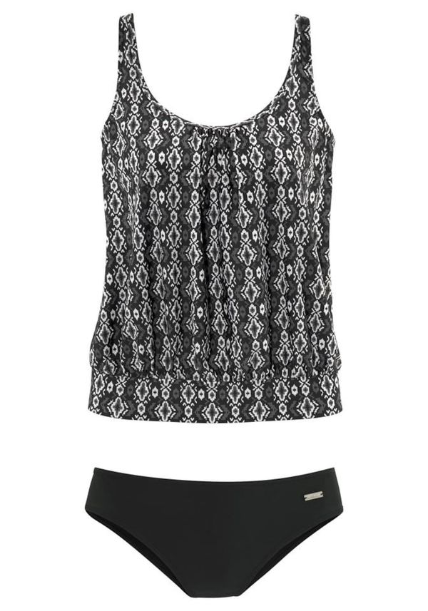 LASCANA LASCANA Tankini  crna / bijela