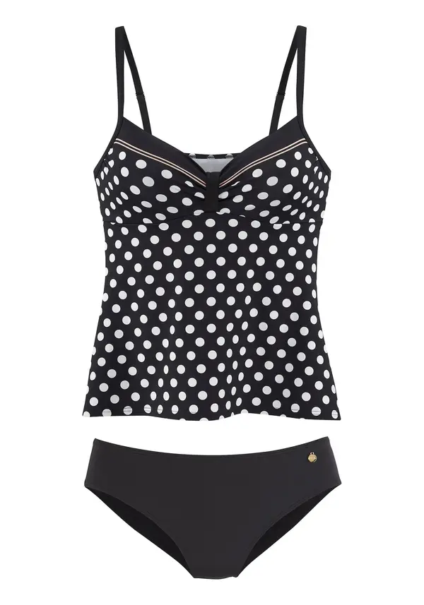 LASCANA LASCANA Tankini  crna / bijela
