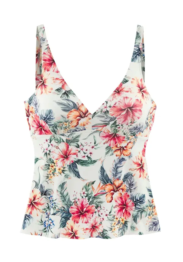 LASCANA LASCANA Tankini top  boja pijeska / svijetlozelena / crvena