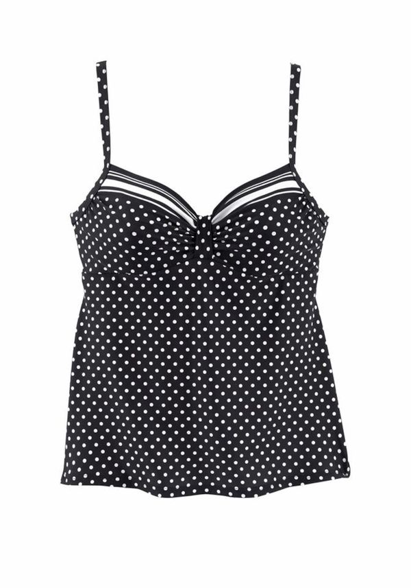 LASCANA LASCANA Tankini top  crna / bijela