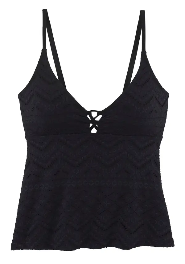 LASCANA LASCANA Tankini top  crna