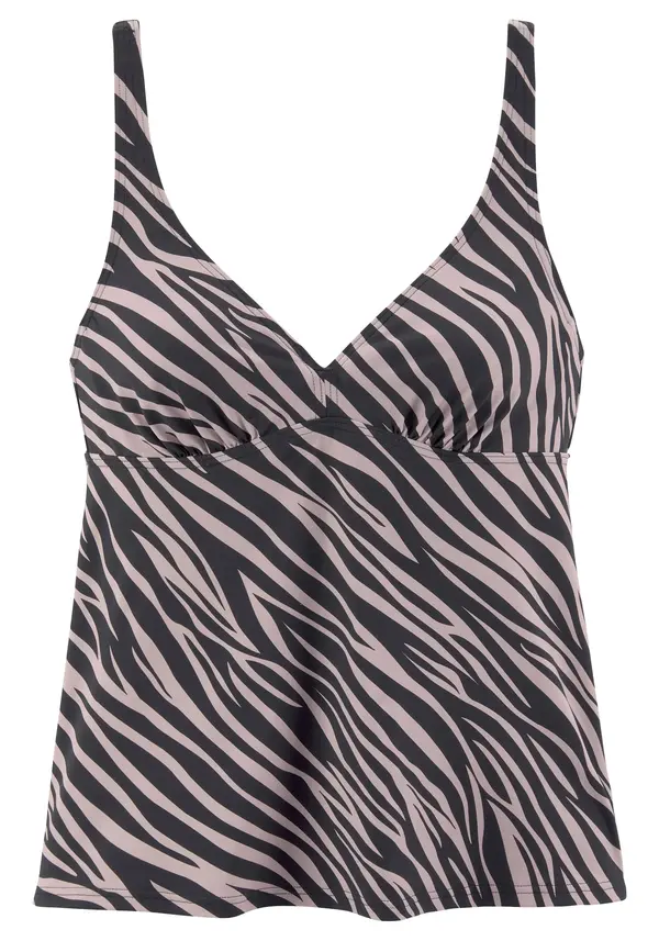 LASCANA LASCANA Tankini top  lila / crna