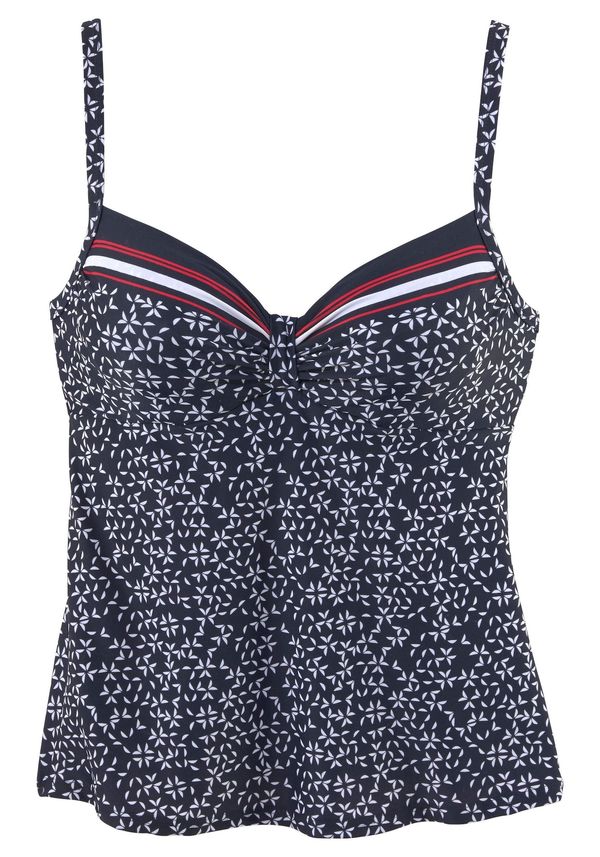 LASCANA LASCANA Tankini top  mornarsko plava / klasično crvena / bijela
