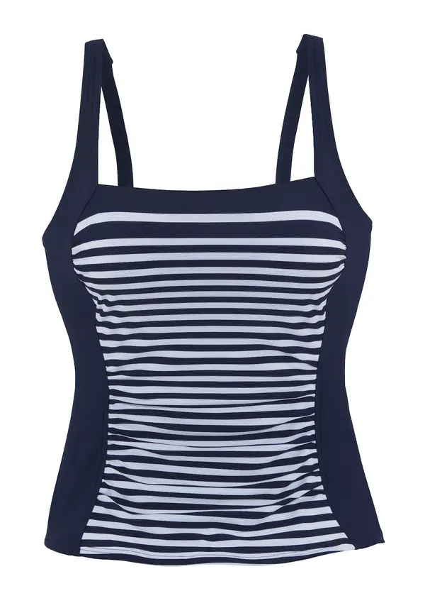 LASCANA LASCANA Tankini top  morsko plava / bijela