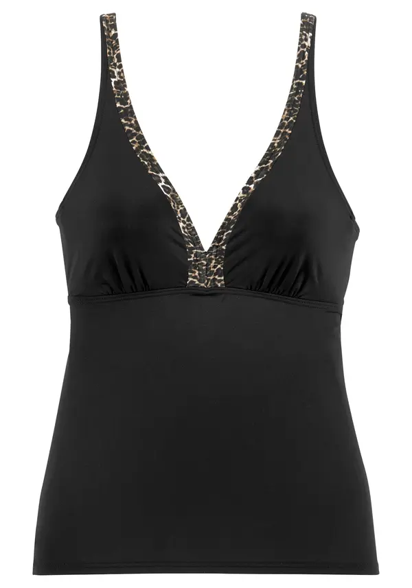 LASCANA LASCANA Tankini top  smeđa / crna