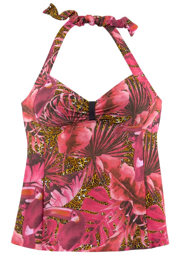 LASCANA LASCANA Tankini  zelena / roza / crvena / crna