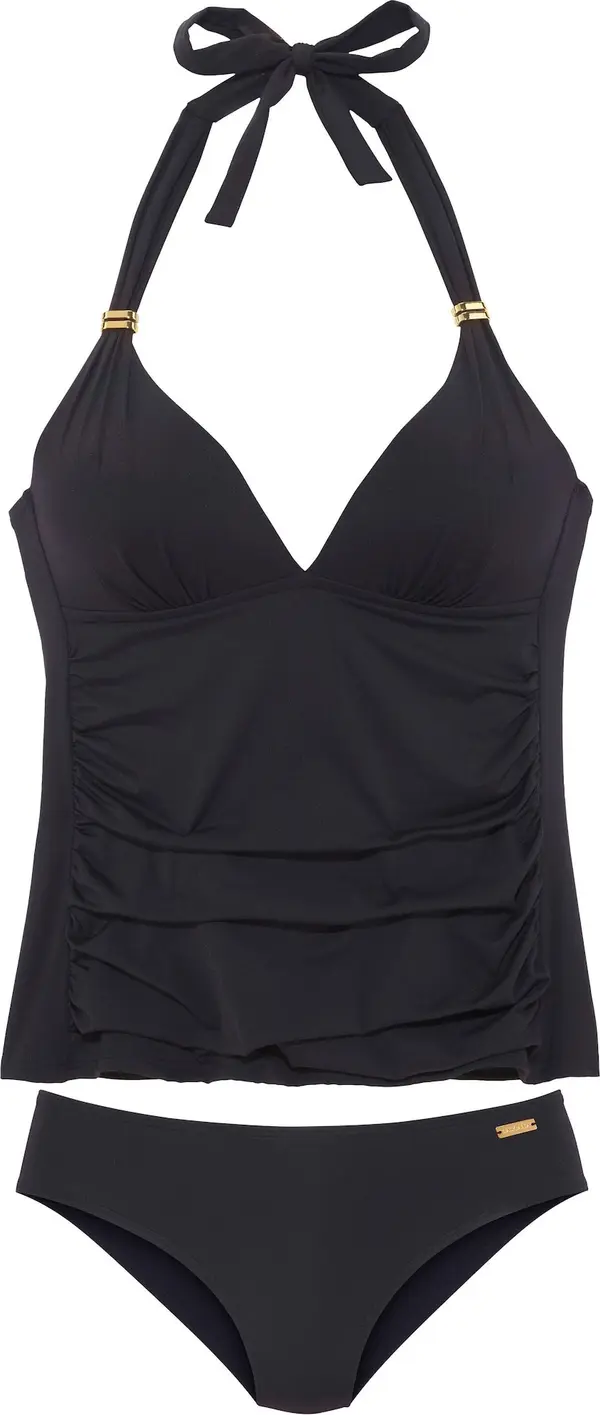 LASCANA LASCANA Tankini  zlatna / crna