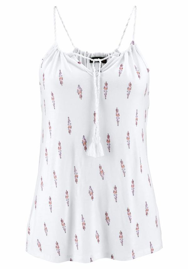 LASCANA LASCANA Top  breskva / bijela