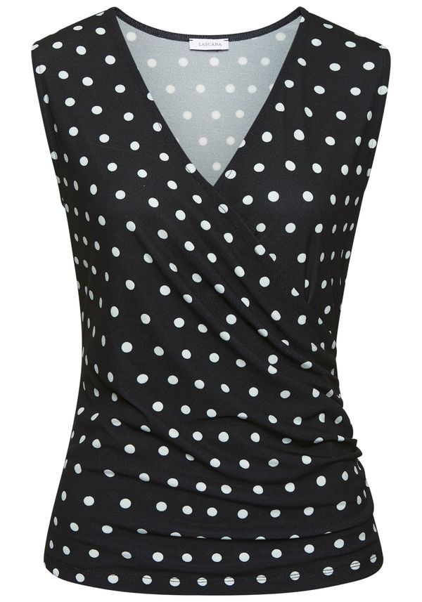 LASCANA LASCANA Top  crna / bijela