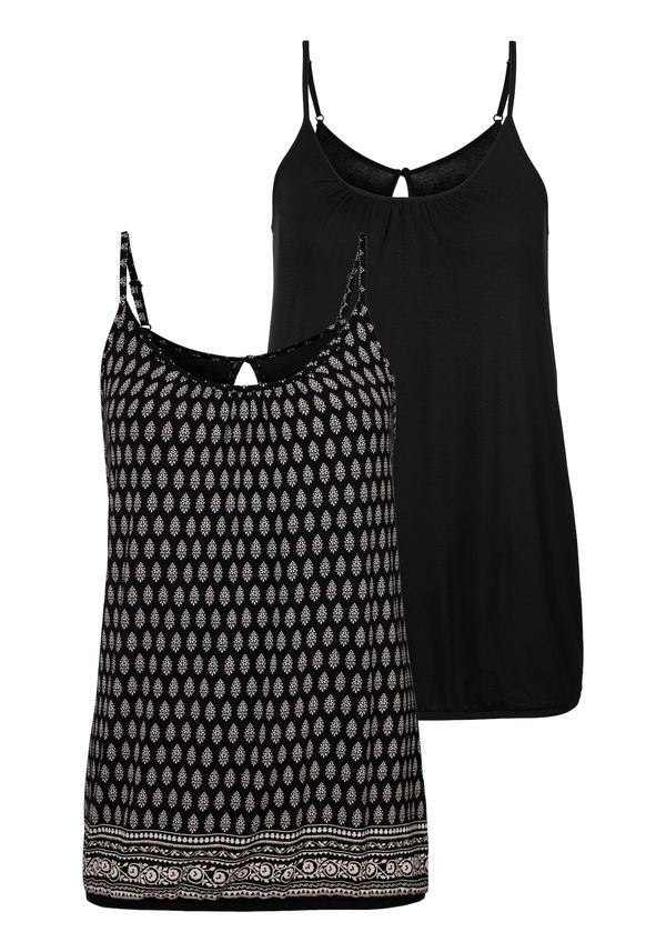 LASCANA LASCANA Top  crna / bijela