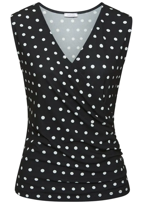 LASCANA LASCANA Top  crna / bijela
