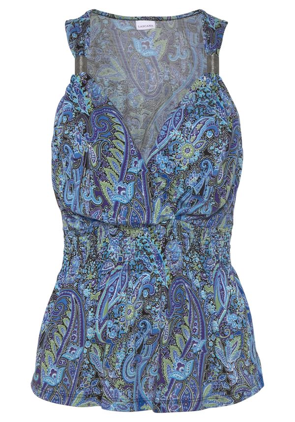 LASCANA LASCANA Top  plava / zelena / ljubičasta / crna