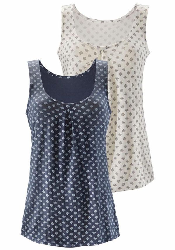 LASCANA LASCANA Top  sivkasto plava / bijela