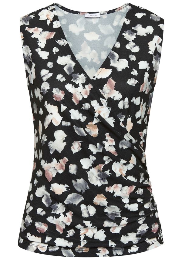 LASCANA LASCANA Top  svijetlosmeđa / tamo siva / crna / prljavo bijela