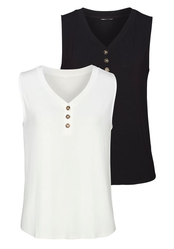 LASCANA LASCANA Top  tamno plava / vuneno bijela