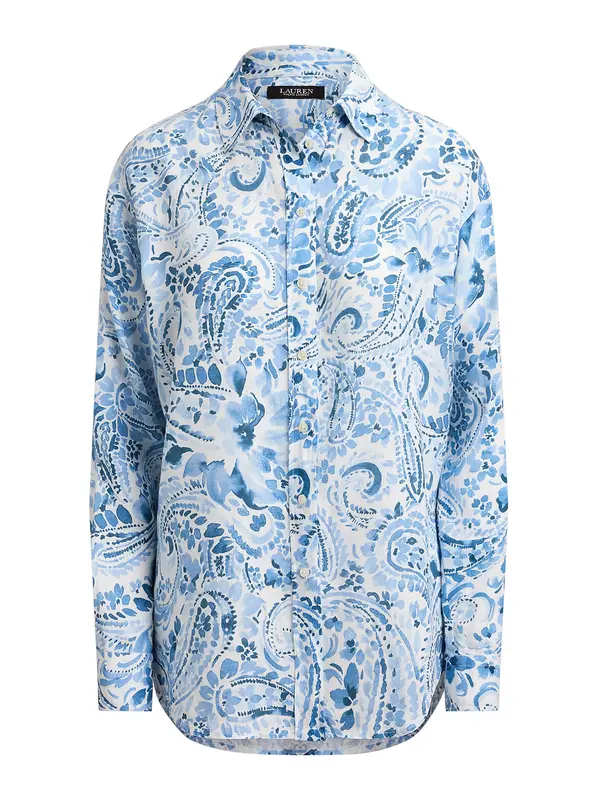 Lauren Ralph Lauren Lauren Ralph Lauren Bluza  svijetloplava / tamno plava / bijela