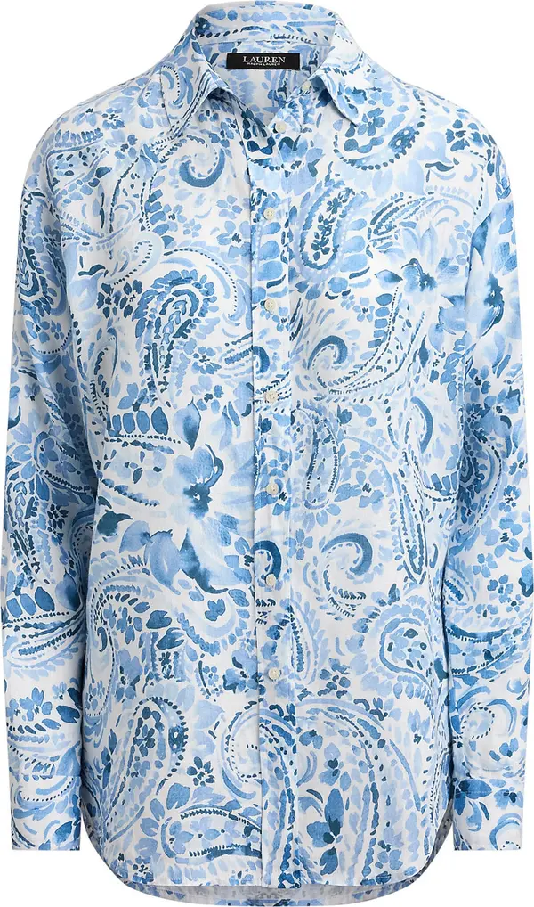 Lauren Ralph Lauren Lauren Ralph Lauren Bluza  svijetloplava / tamno plava / bijela