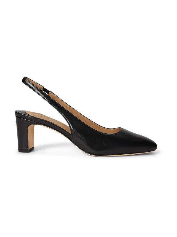 Lauren Ralph Lauren Lauren Ralph Lauren Cipele s potpeticom i otvorenom petom 'KLAIRE'  crna