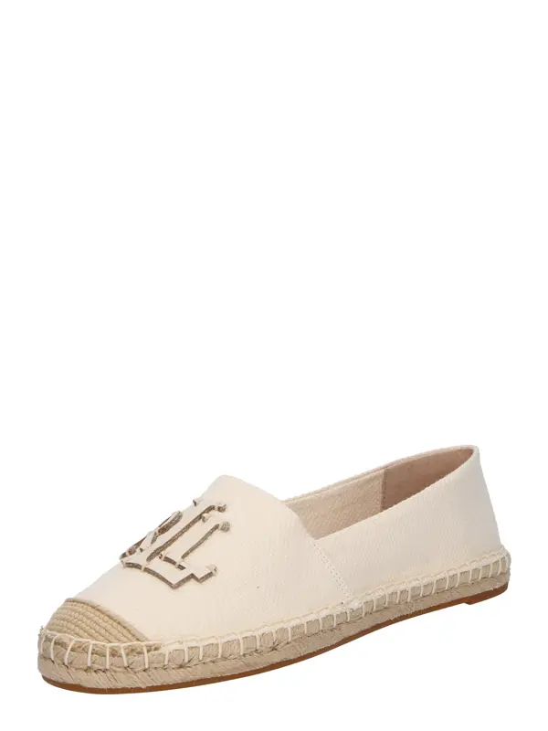 Lauren Ralph Lauren Lauren Ralph Lauren Espadrile 'CAMERYN'  sivkasto bež / bijela