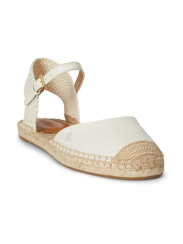 Lauren Ralph Lauren Lauren Ralph Lauren Espadrile 'ROBBY'  svijetlobež / bijela