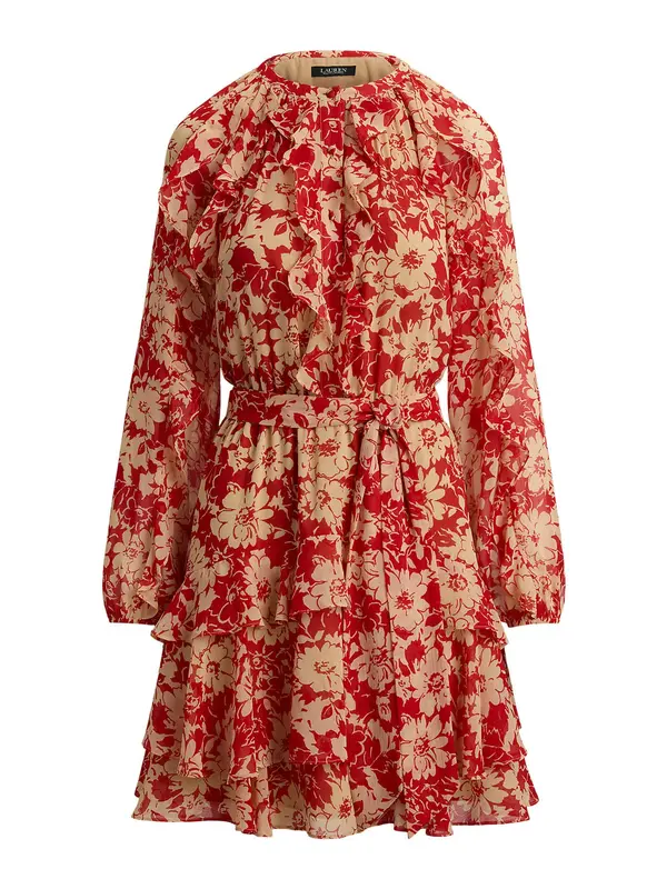 Lauren Ralph Lauren Lauren Ralph Lauren Haljina  bež / crvena